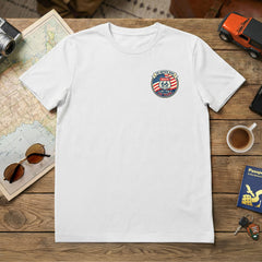 Front View of Limited Edition Route 66 Centennial 100 Year Anniversary White T-Shirt