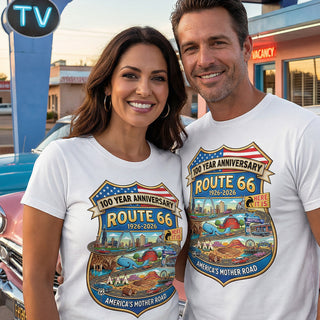 Route 66 – 100 Year Anniversary - Shield Edition T-Shirt