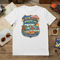 Route 66 – 100 Year Anniversary - Shield Edition T-Shirt