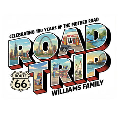 Route 66 - ROAD TRIP - 100 Anniversary T-Shirt