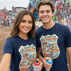 Route 66 - Shield - Personalized T-Shirt