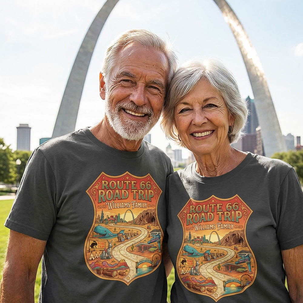 Route 66 - Vintage - Personalized T-Shirt