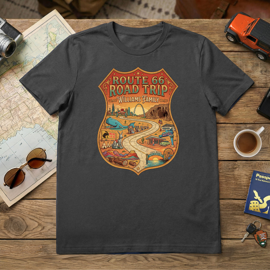 Route 66 - Vintage - Personalized T-Shirt