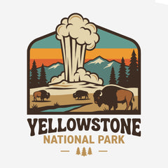 Yellowstone – Old Faithful Badge T-Shirt