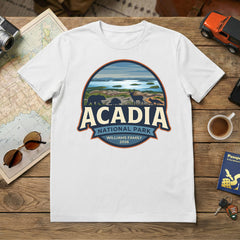 Acadia – Circular Badge -  Personalized T-Shirt