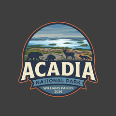 Acadia – Circular Badge -  Personalized T-Shirt