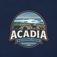 Acadia – Circular Badge -  Personalized T-Shirt