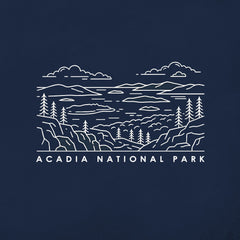 Acadia - Shoreline Sketch T-Shirt
