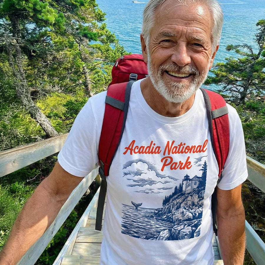 Acadia – Bass Harbor Whale T-Shirt