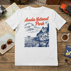 Acadia – Bass Harbor Whale T-Shirt
