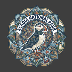 Acadia – Puffin Mandala -  T-Shirt