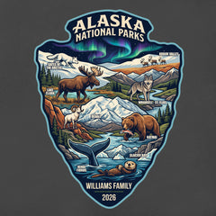 Alaska National Parks - Arrowhead - Personalized T-Shirt