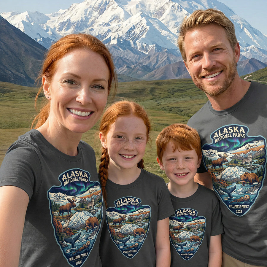 Alaska National Parks - Arrowhead - Personalized T-Shirt