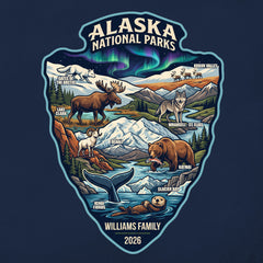 Alaska National Parks - Arrowhead - Personalized T-Shirt