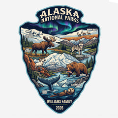 Alaska National Parks - Arrowhead - Personalized T-Shirt
