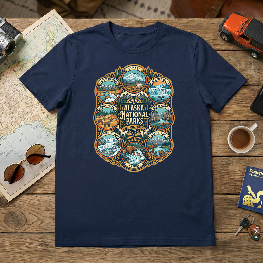 Alaska National Parks - Epic Badge - Personalized T-Shirt