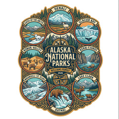 Alaska National Parks - Epic Badge - Personalized T-Shirt