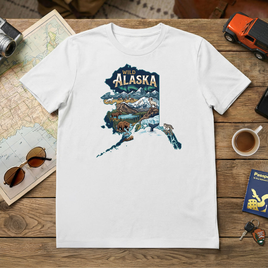 Alaska National Parks - Wild Alaska - Personalized T-Shirt