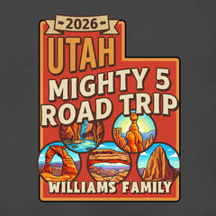Mighty 5 – Big Red Utah - Personalized T-Shirt