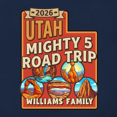 Mighty 5 – Big Red Utah - Personalized T-Shirt
