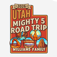 Mighty 5 – Big Red Utah - Personalized T-Shirt