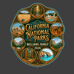 California National Parks - Badge - Personalized T-shirt