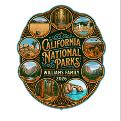 California National Parks - Badge - Personalized T-shirt
