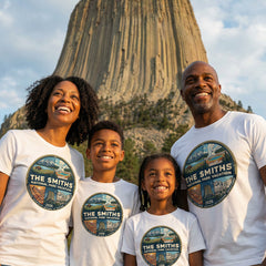 Badlands to Yellowstone - Circle - Personalized T-Shirt