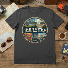 Badlands to Yellowstone - Circle - Personalized T-Shirt