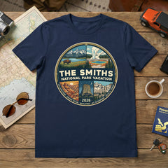 Badlands to Yellowstone - Circle - Personalized T-Shirt