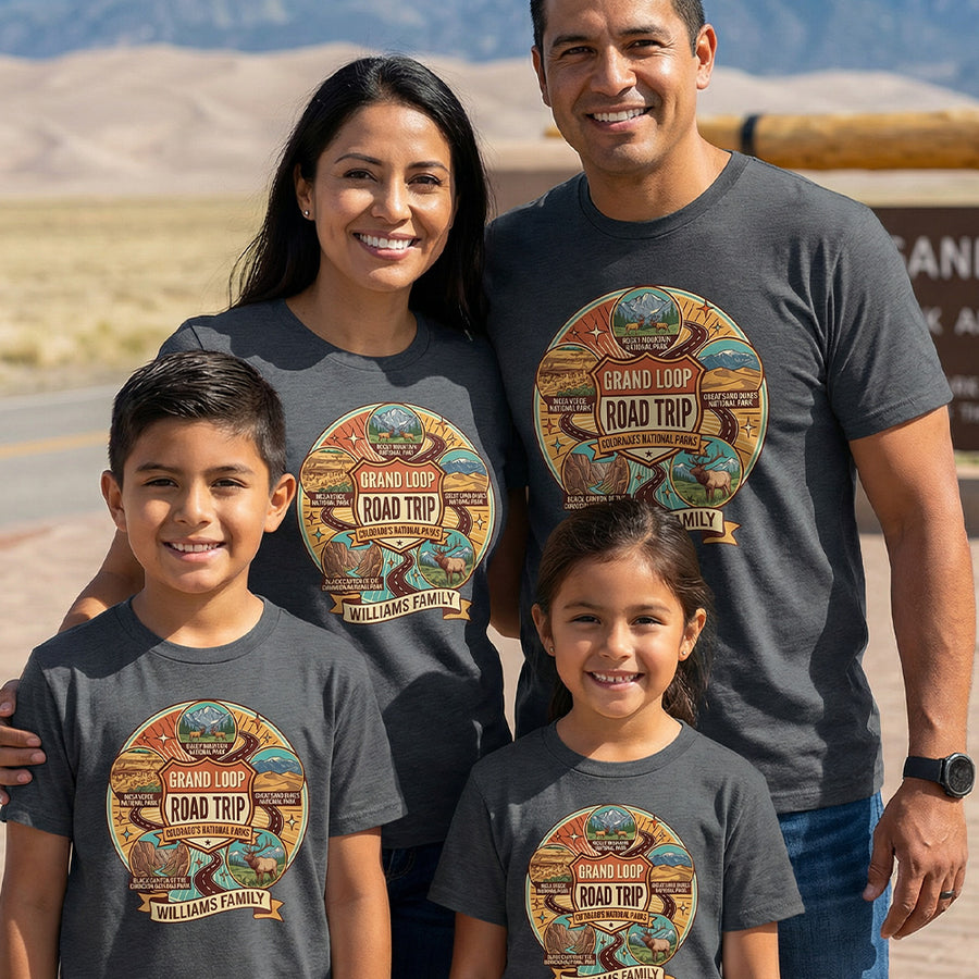 Colorado Grand Loop - Circle Badge - Personalized T-Shirt