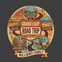 Colorado Grand Loop - Circle Badge - Personalized T-Shirt