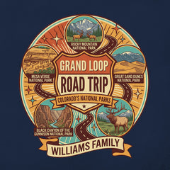 Colorado Grand Loop - Circle Badge - Personalized T-Shirt