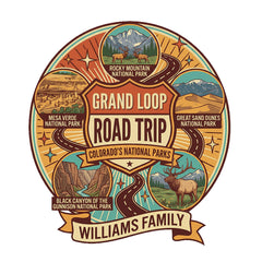 Colorado Grand Loop - Circle Badge - Personalized T-Shirt