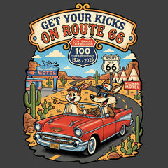 Route 66 - Travel Buddies - 100 Anniversary Commemorative T-Shirt