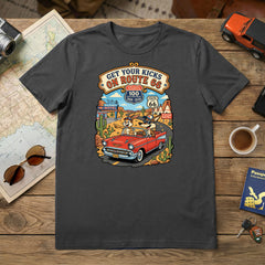 Route 66 - Travel Buddies - 100 Anniversary Commemorative T-Shirt