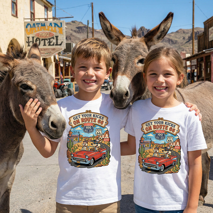 Route 66 - Travel Buddies - 100 Anniversary Commemorative T-Shirt