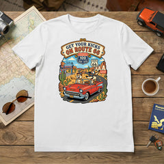 Route 66 - Travel Buddies - 100 Anniversary Commemorative T-Shirt