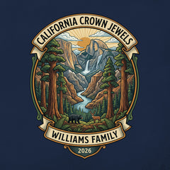 California's Crown Jewels - Badge - Personalized T-Shirt