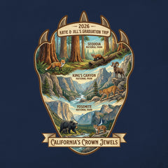 California's Crown Jewels - Bearclaw Edition - Personalized T-shirt