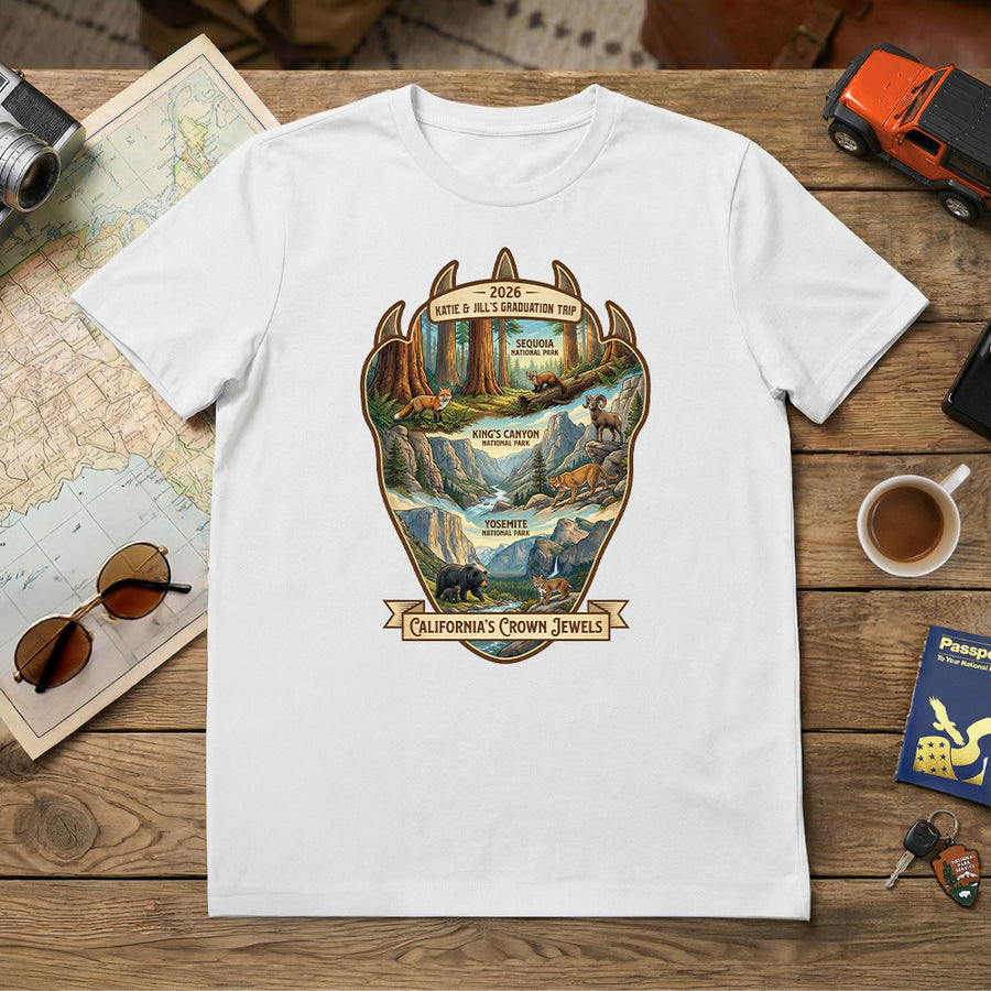 California's Crown Jewels - Bearclaw Edition - Personalized T-shirt