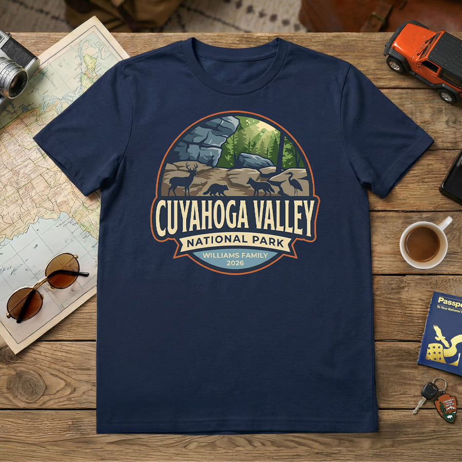 Cuyahoga Valley – Circular Badge -  Personalized T-Shirt