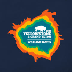 Grand Teton and Yellowstone - Prismatic - Personalized T-Shirt