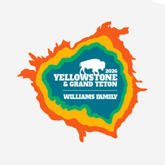 Grand Teton and Yellowstone - Prismatic - Personalized T-Shirt