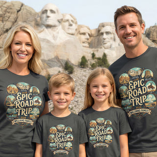 Badlands to Yellowstone - Epic Road Trip - Personalized T-Shirt