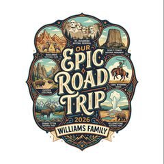 Badlands to Yellowstone - Epic Road Trip - Personalized T-Shirt