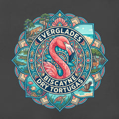Florida National Parks - Flamingo Mandala - T-Shirt