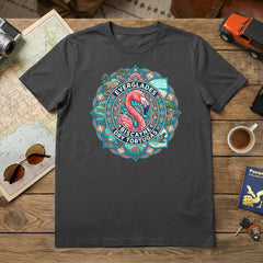 Florida National Parks - Flamingo Mandala - T-Shirt