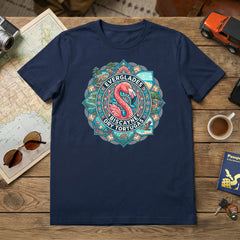 Florida National Parks - Flamingo Mandala - T-Shirt