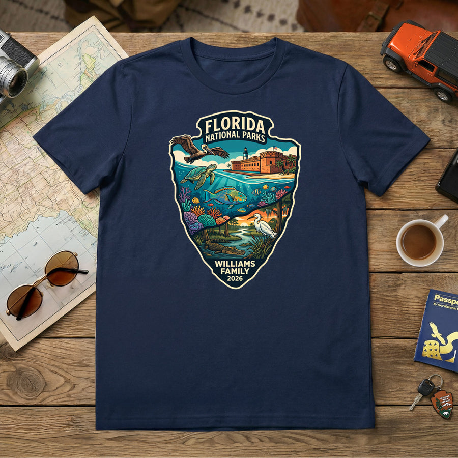 Florida National Parks - Arrowhead - Personalized T-Shirt